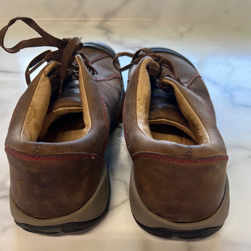 Keen Presidio Women's Brown Leather Walking Shoes Size 9.5 Comfortable Lace Up - Picture 7 of 8